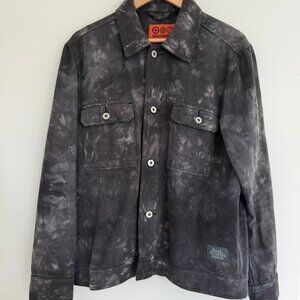 Deus Ex Machina Tie Dye Denim Jacket in Anthracite